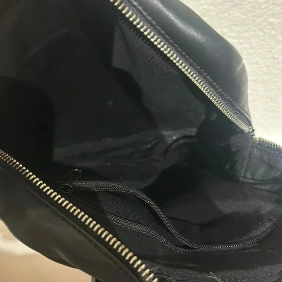 ESPIRIT Faux Leather Backpack Black - Picture 5 of 5